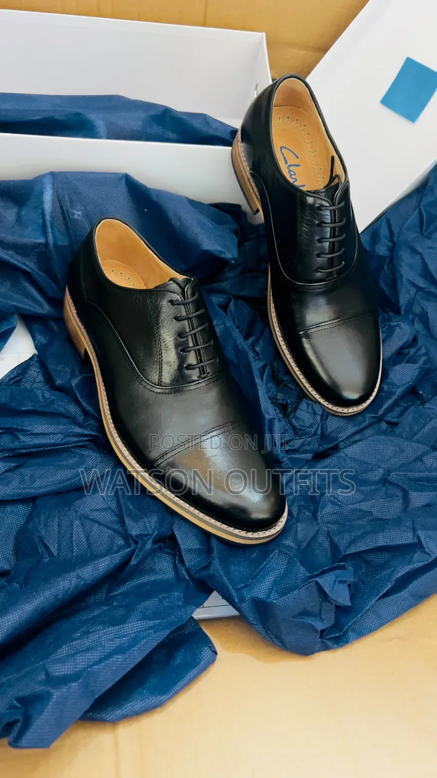Clarks Brand Men's Leather Shoes Materials New and Original