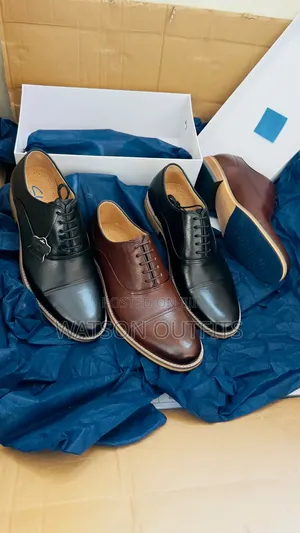 Clarks Brand Men's Leather Shoes Materials New and Original