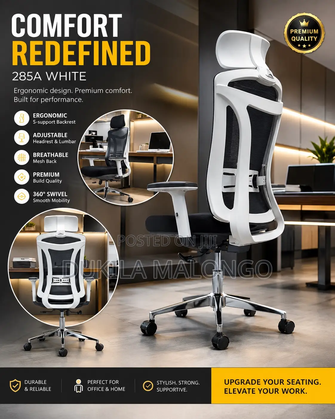 Office Chair Ngumu Na Imara