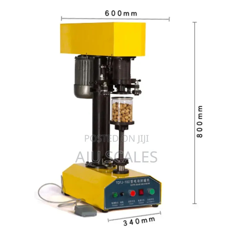 Cans Sealing Machine (Mashine Ya Kufunga Makopo Ya Bati Na Plastic)
