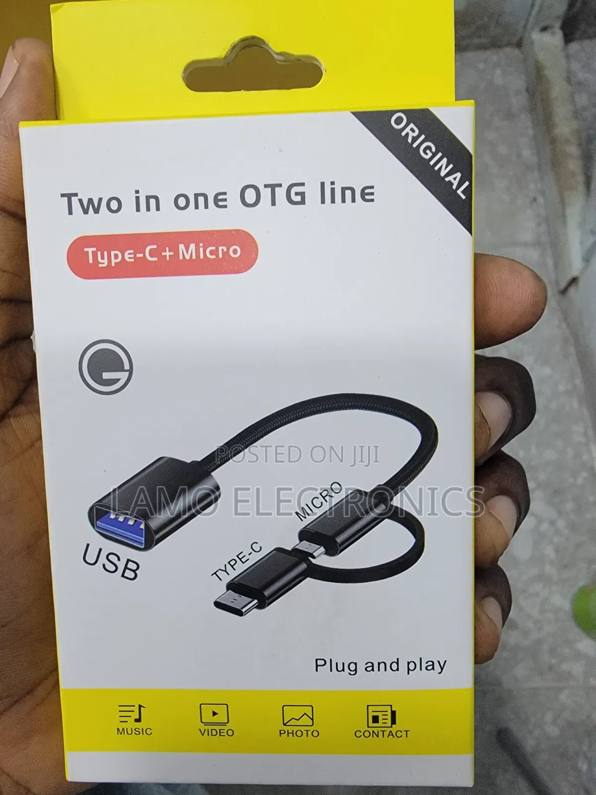 Two in One Otg Line Type-C Plus Micro