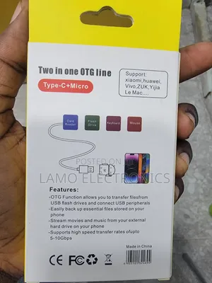 Two in One Otg Line Type-C Plus Micro