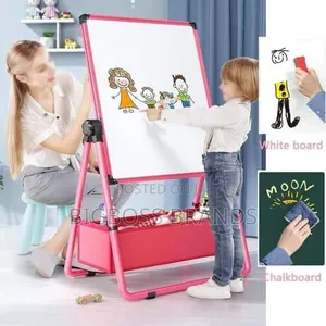 Kids Art Easel Double Sided Iron Easel Whiteboard