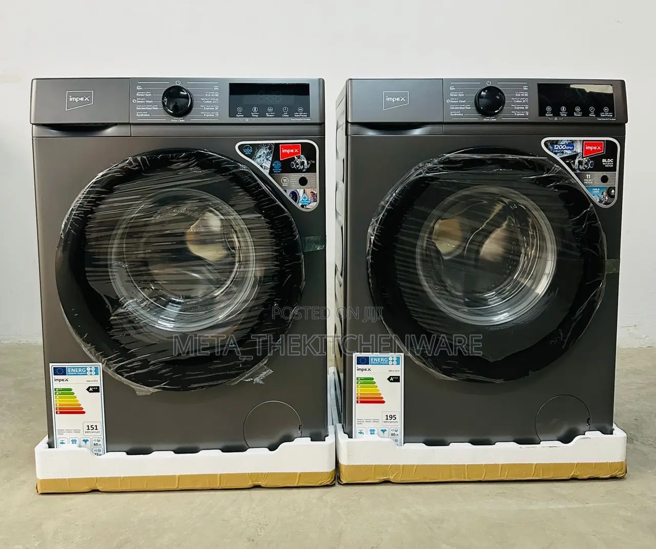 Impex Automatic Washing Machine Front Load 8kg