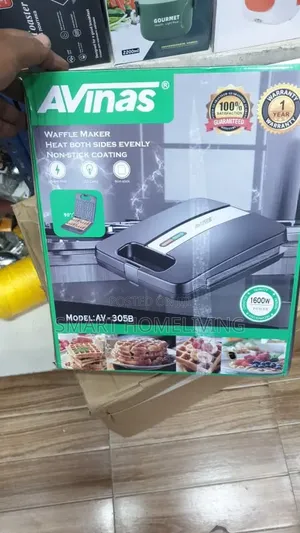 Avinas 4-Slice Waffle Maker (Model: AV-305B)