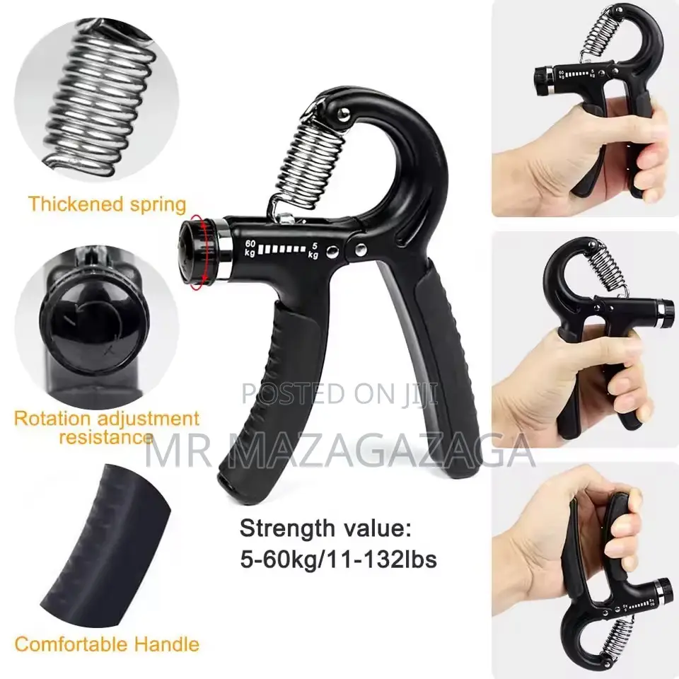 Gripper Adjustable R-Type Hand Grip Exercise 3in1