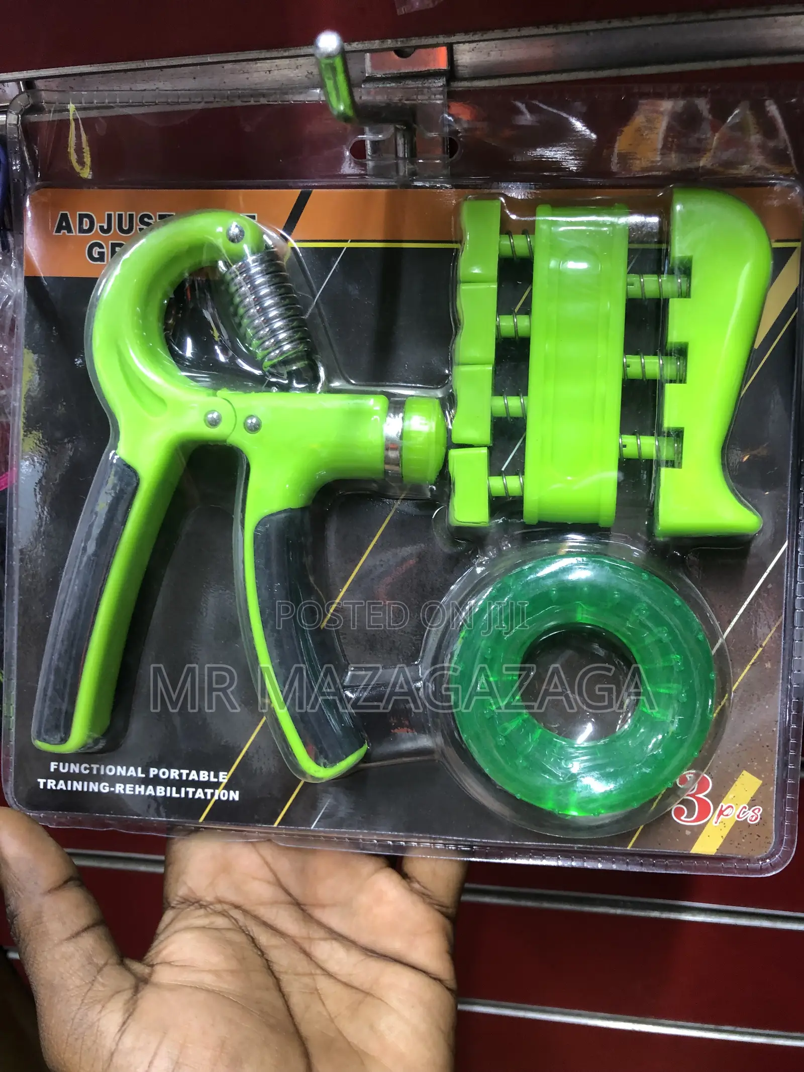Gripper Adjustable R-Type Hand Grip Exercise 3in1