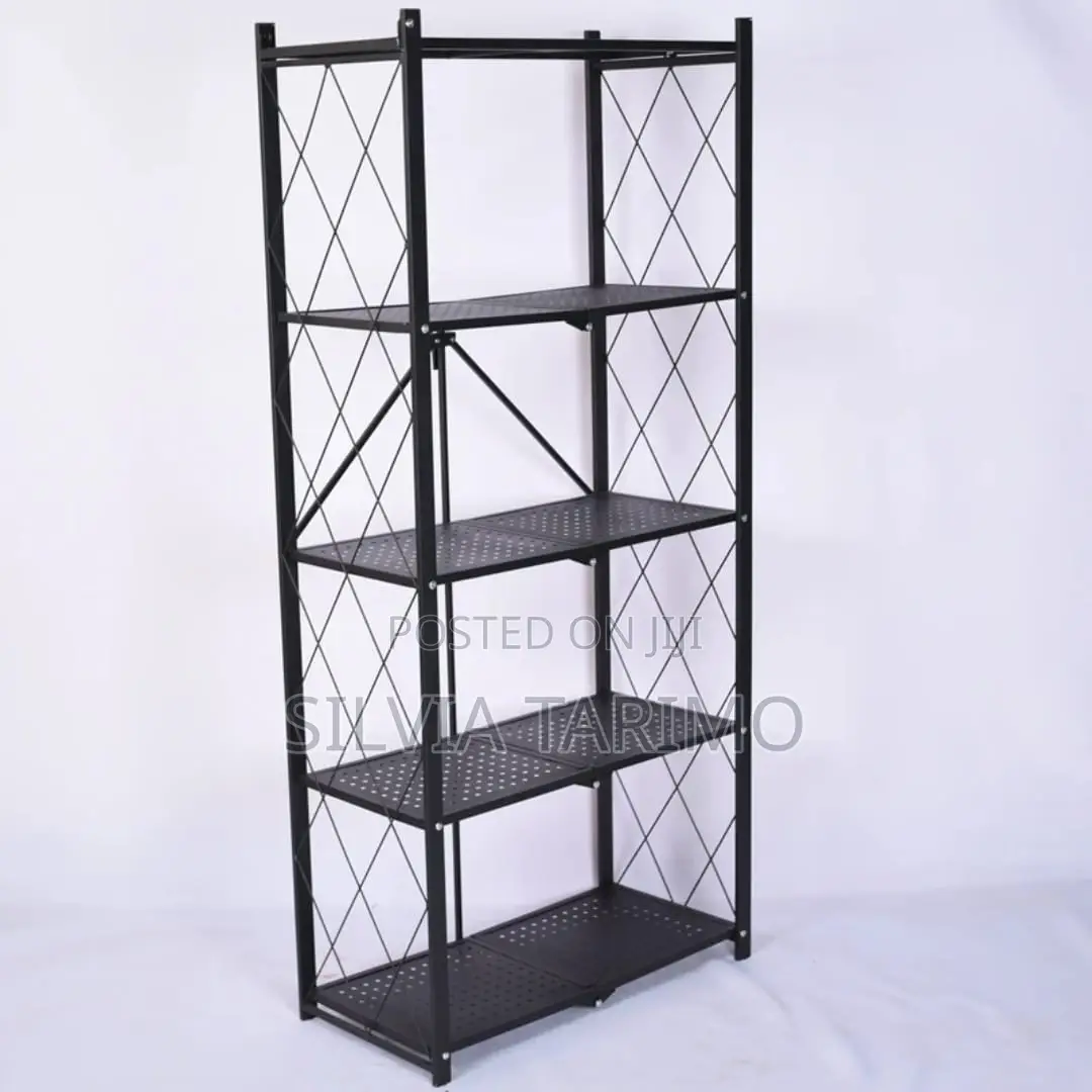 Modern 4-Tier Storage Rack – Strong Space Saving