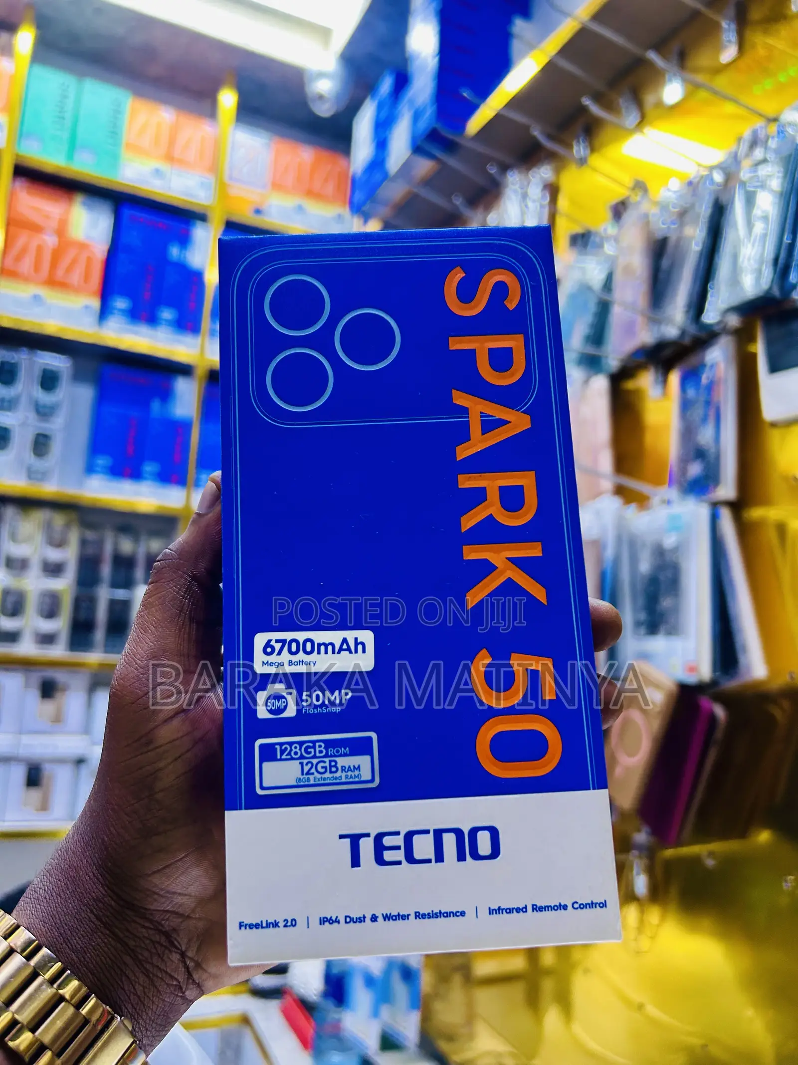 New Tecno Spark 50 128 GB Black