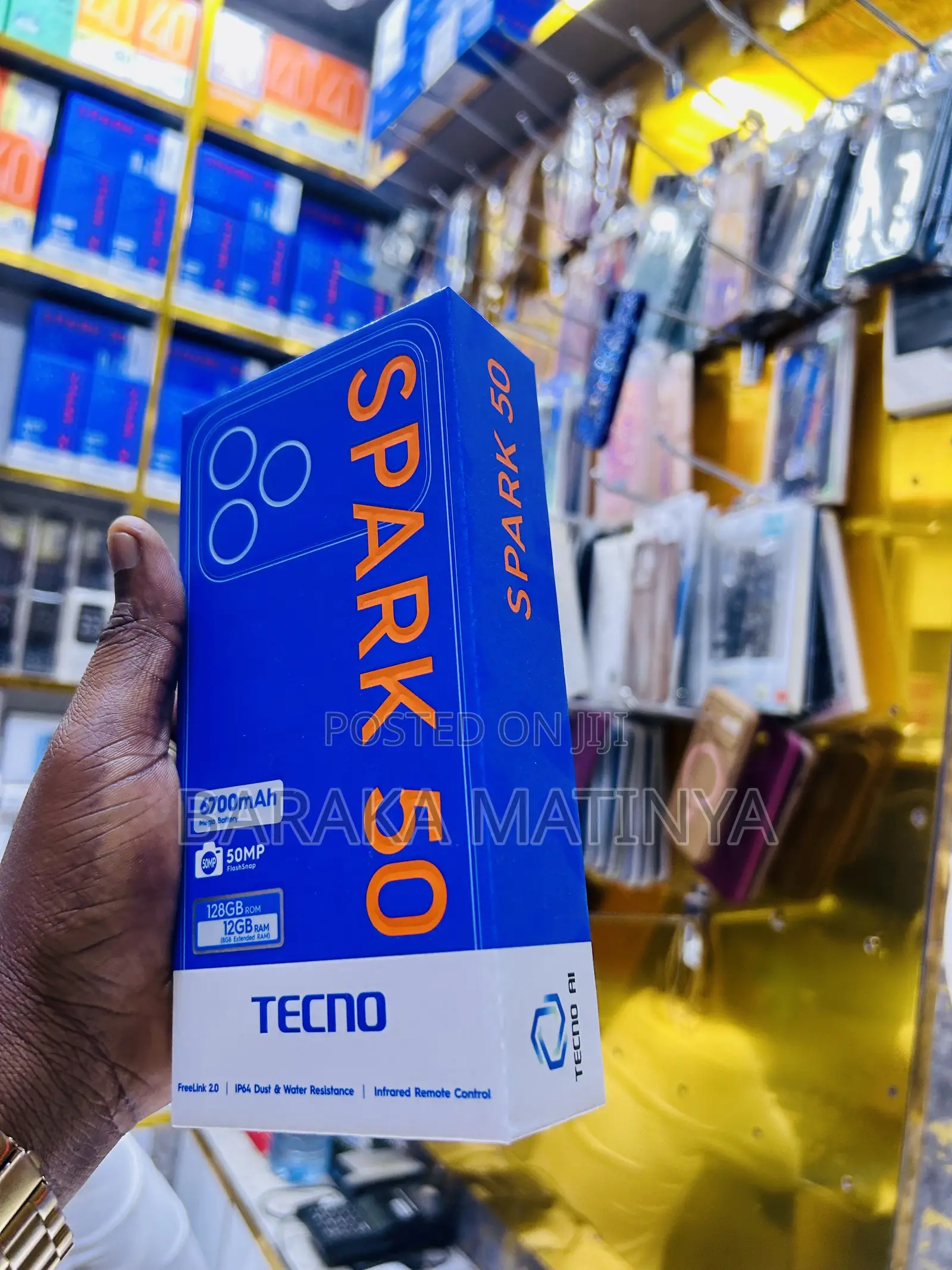 New Tecno Spark 50 128 GB Black