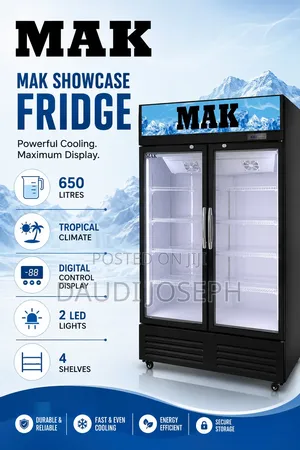 Mak Shocase Doube Door 650 L