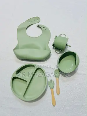 #8 Pieces Kids Silicone Tableware Set