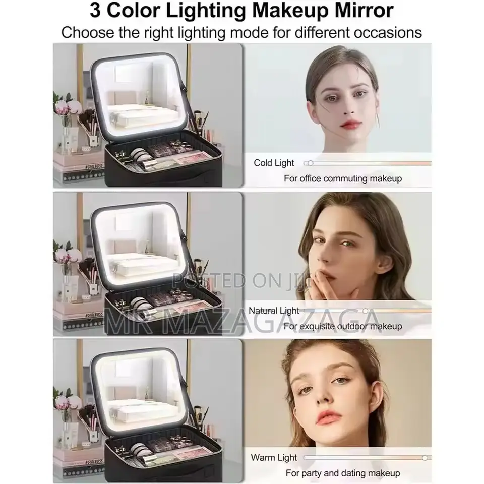 Make Up Case With Led Mirror