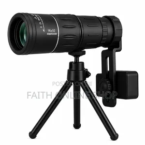 16×52 High-Power HD Monocular Telescope With Smartphone Holder