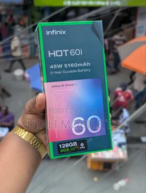 New Infinix Hot 60i 128 GB Black