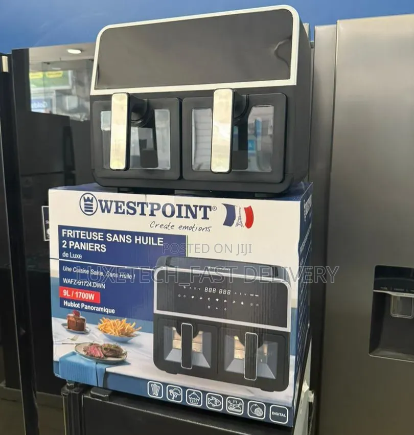 Westpoint 9 Liters Dual Basket Air Fryer Digital Controls