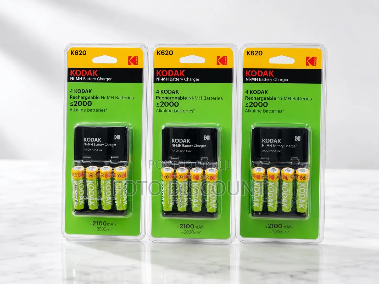 KODAK AA 2100 mAh Ni-Mh Battery Charger Pack