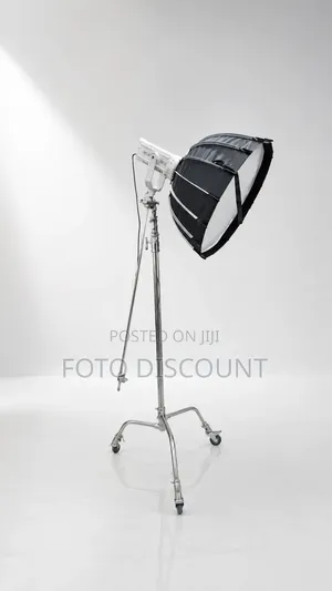 Heavy Duty C Stand With Boom Arm 100% Stainless Steel