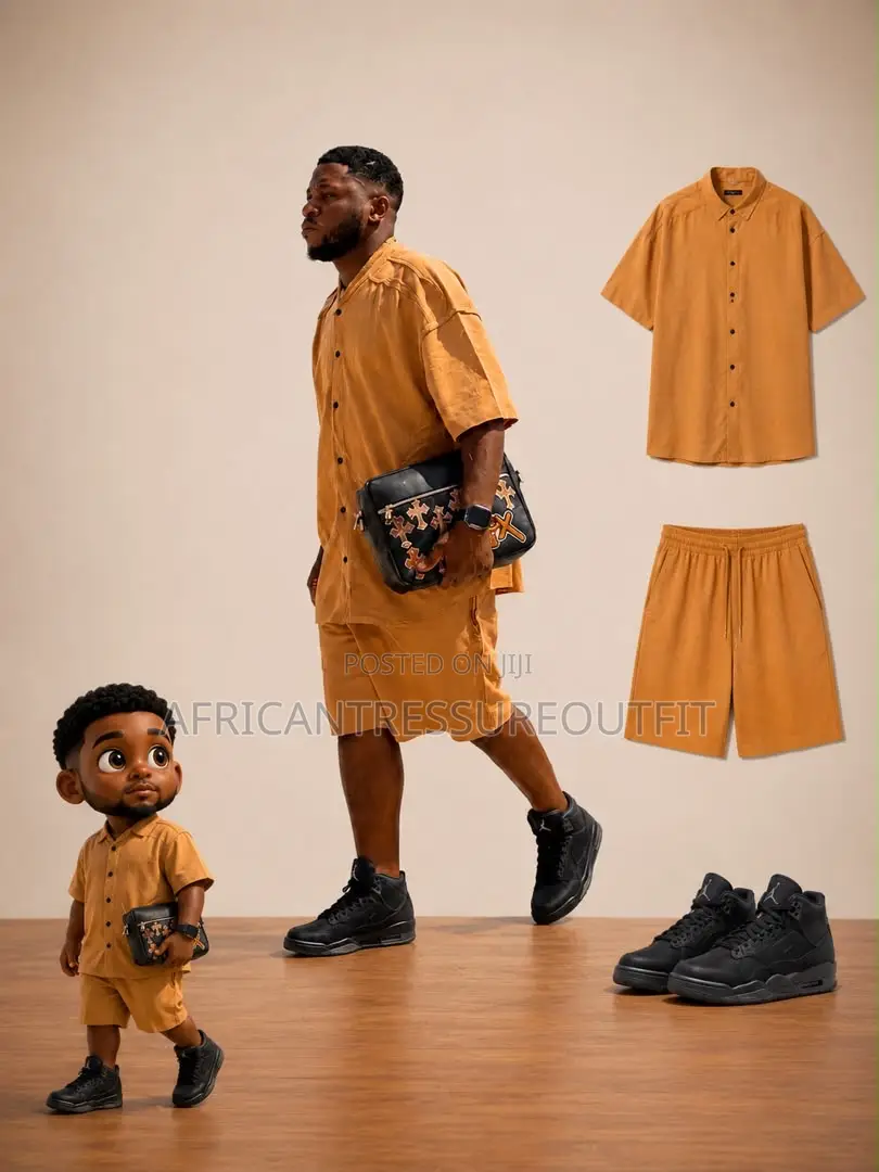 Arsenal Plain Casual Short Sleeve Shirt and Short Set