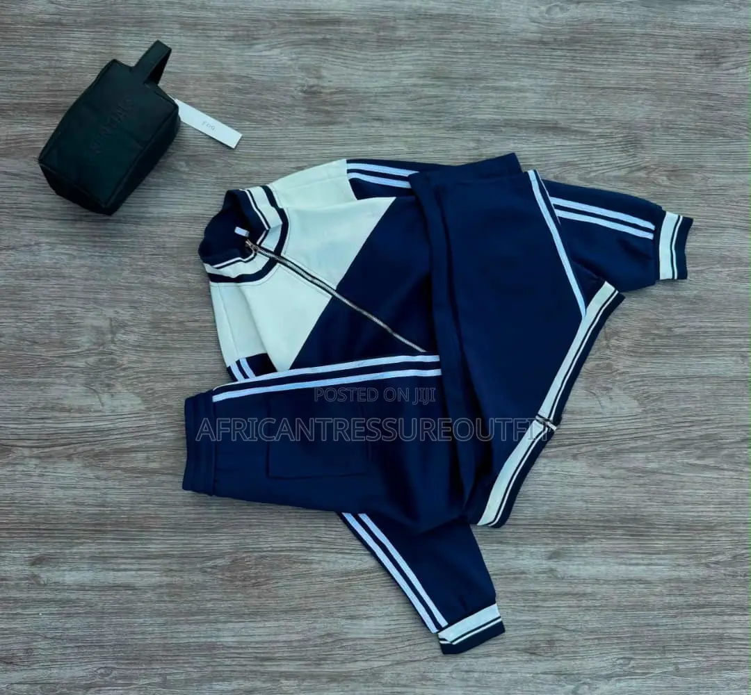 Adot Colour Block Tracksuits With Double Stripe Detail on the Sleeves