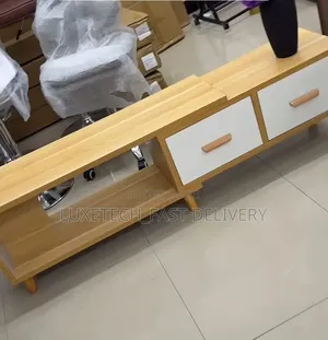 Modern Extendable TV Stand With Storage Drawers – Wooden TV Cabinet