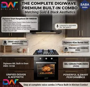 *Digiwave Kitchen Combo Set** *T Shape Range Hood Cooker 60cm