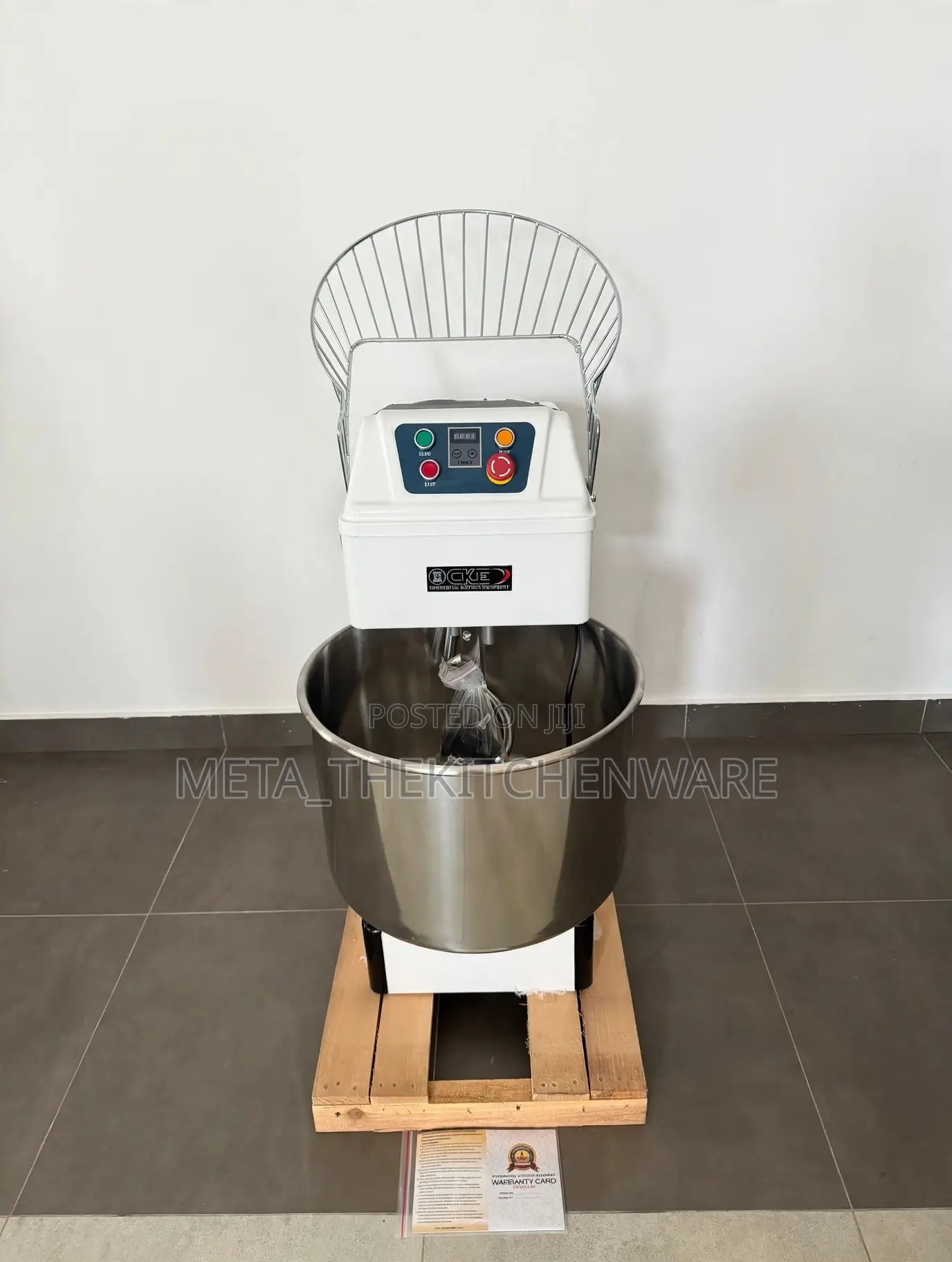 Commercial Spiral/Dough Mixer 25kg Wg-60l
