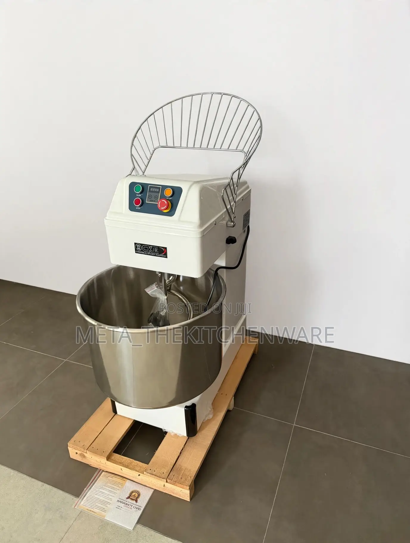 Commercial Spiral/Dough Mixer 25kg Wg-60l
