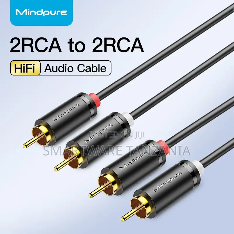 Mindpure 2RCA to 2RCA HiFi Audio Cable for Premium Sound Quality