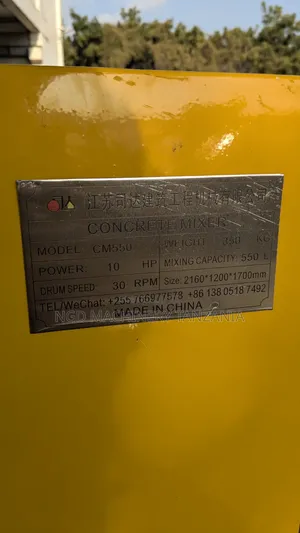 Diesel Concrete Mixer 550L Air Cooling System