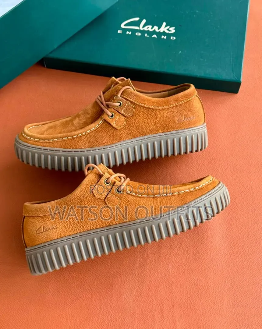 Shoes Original Za Leather Materials Clarks Brand 3 Colours