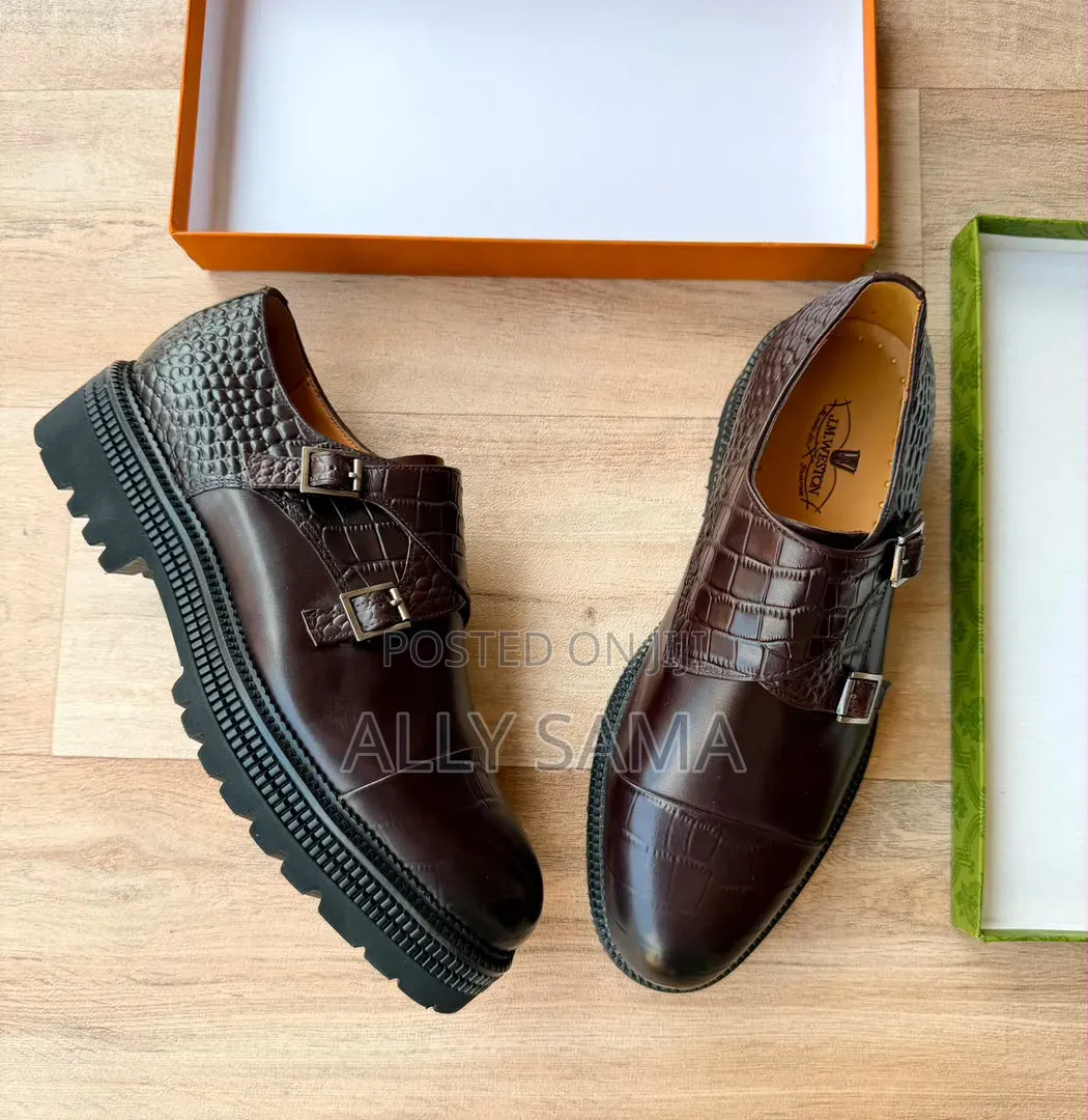 J Weston Moccasins Material Leather