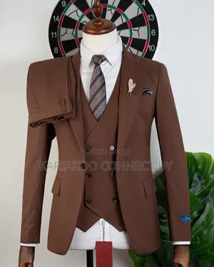 ​Classic Chestnut Brown 3-Piece Tuxedo