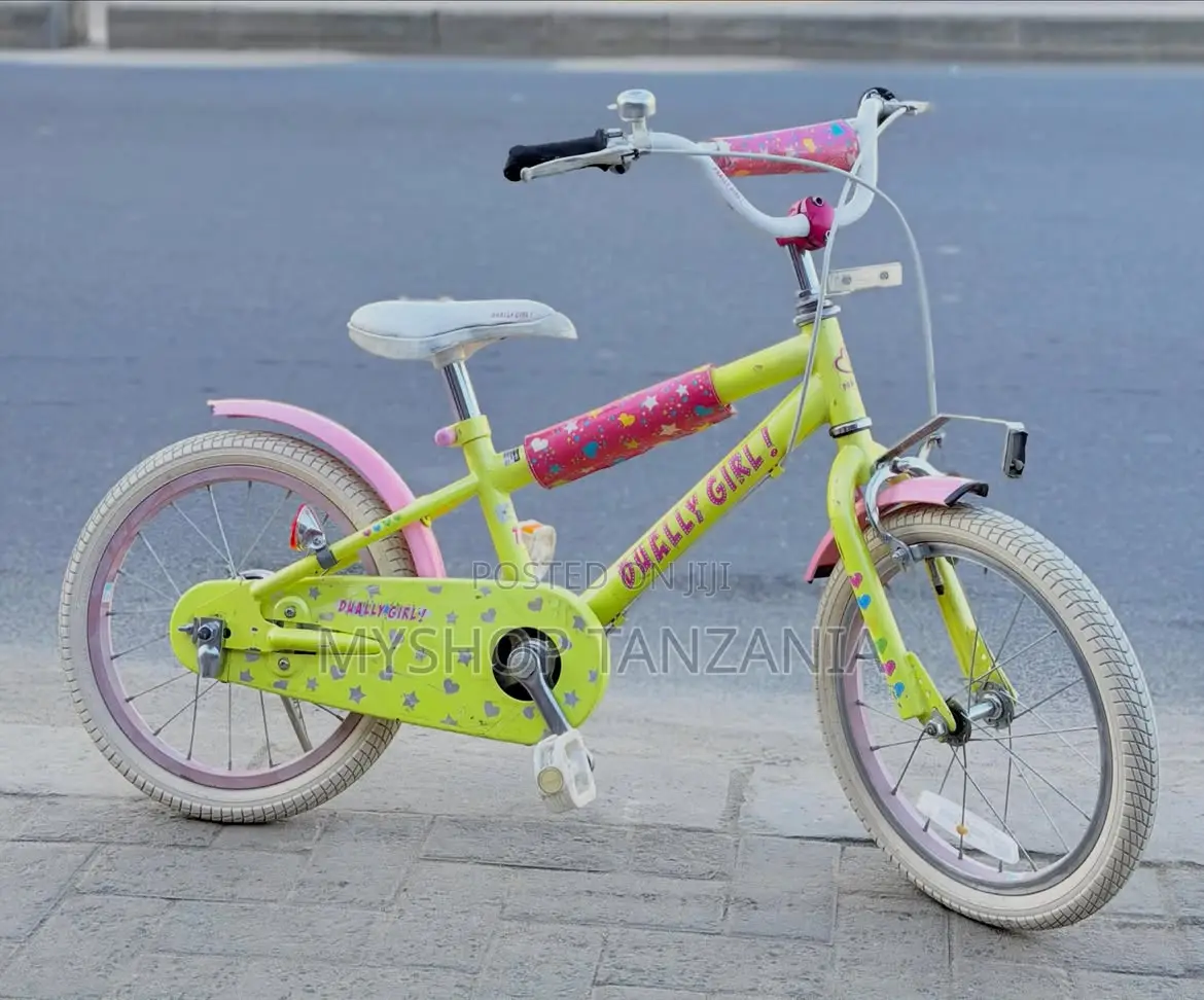 Njano Baiskeli Za Watoto (Used Japan)Umri: Miaka 3 Hadi 7