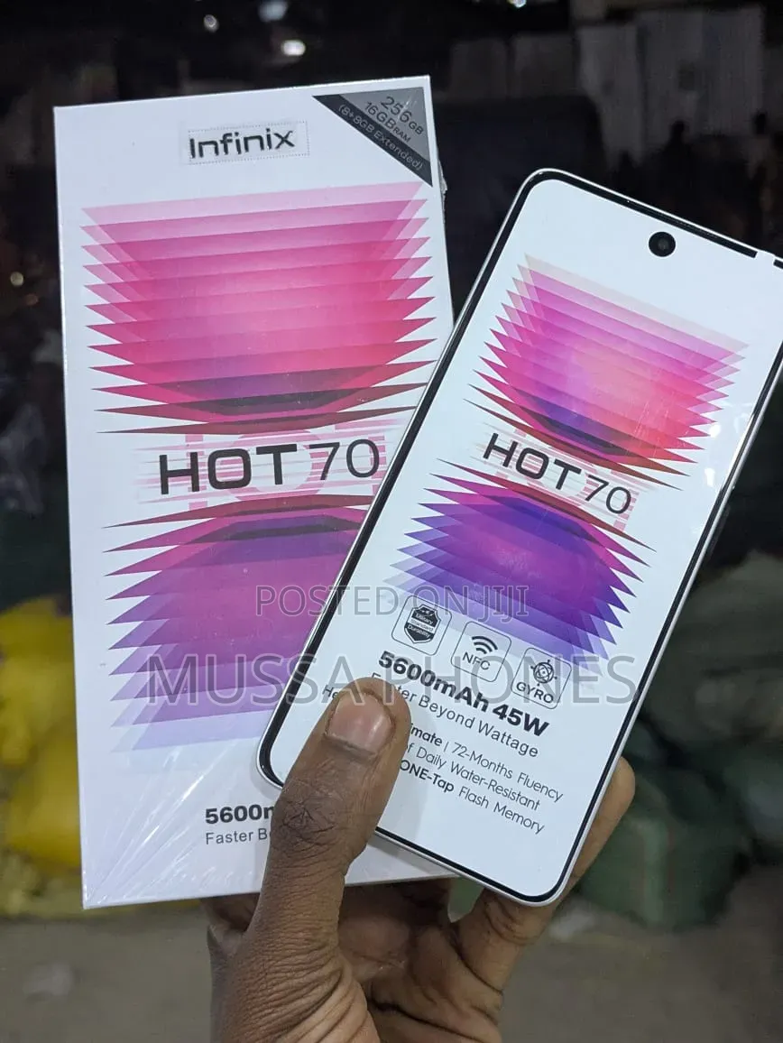 New Infinix Hot 70 256 GB White
