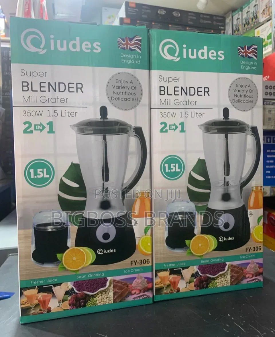 Qiudes Electric Blender 1.5 JUG Liter