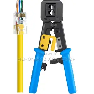 Rj45 Ez Pass Through Crimping Tool for Network Cable