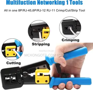 Rj45 Ez Pass Through Crimping Tool for Network Cable