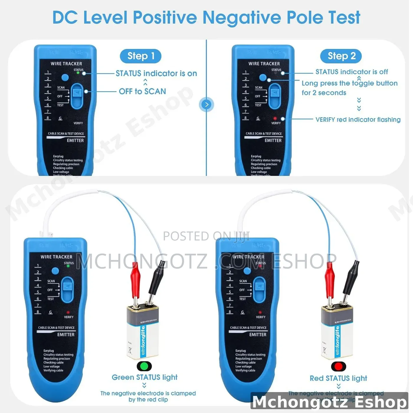 Cable Tracer Network Wire Tracker RJ45 RJ11 Tester