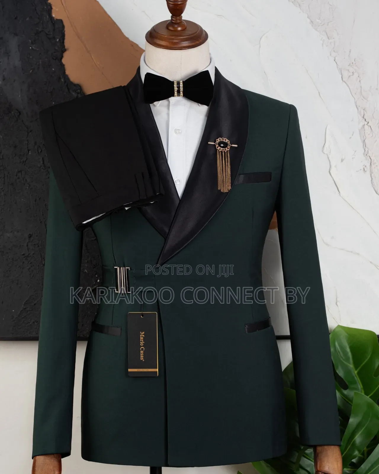 ​ Luxury All-Black Two-Piece Tuxedo for Men's Suit