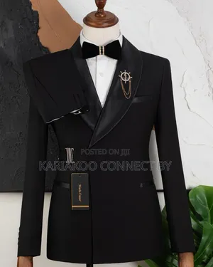 ​ Luxury All-Black Two-Piece Tuxedo for Men's Suit