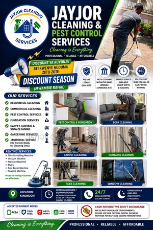 Huduma Za Cleaning Kwa Discount Offer