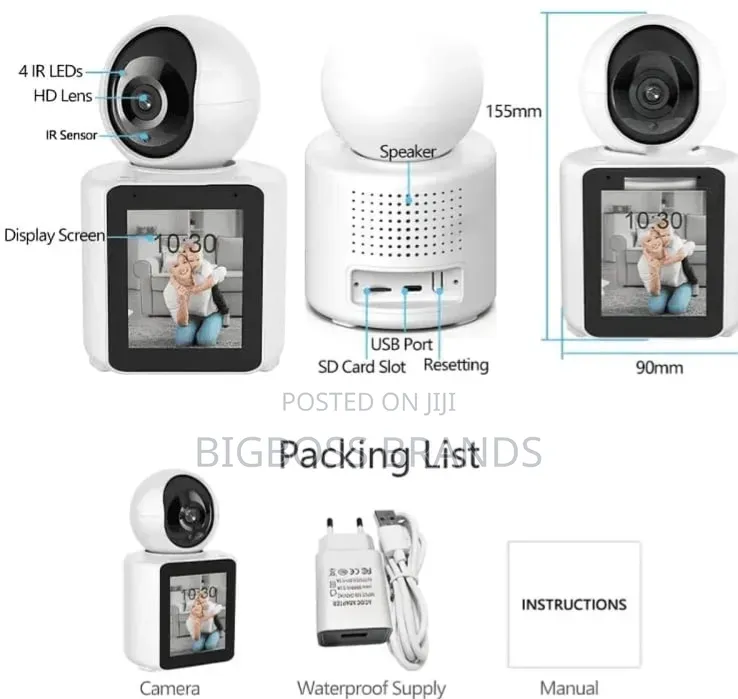 Screen CCTV Wifi Camera