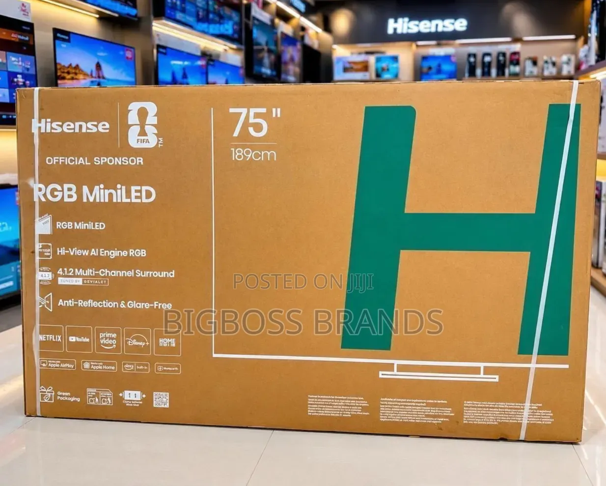 Hisense RGB MinLED TV INCH 75 Model 75UR9S [2026 MODEL]