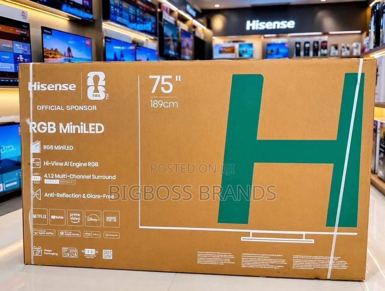 Hisense RGB MinLED TV INCH 75 Model 75UR9S [2026 MODEL]