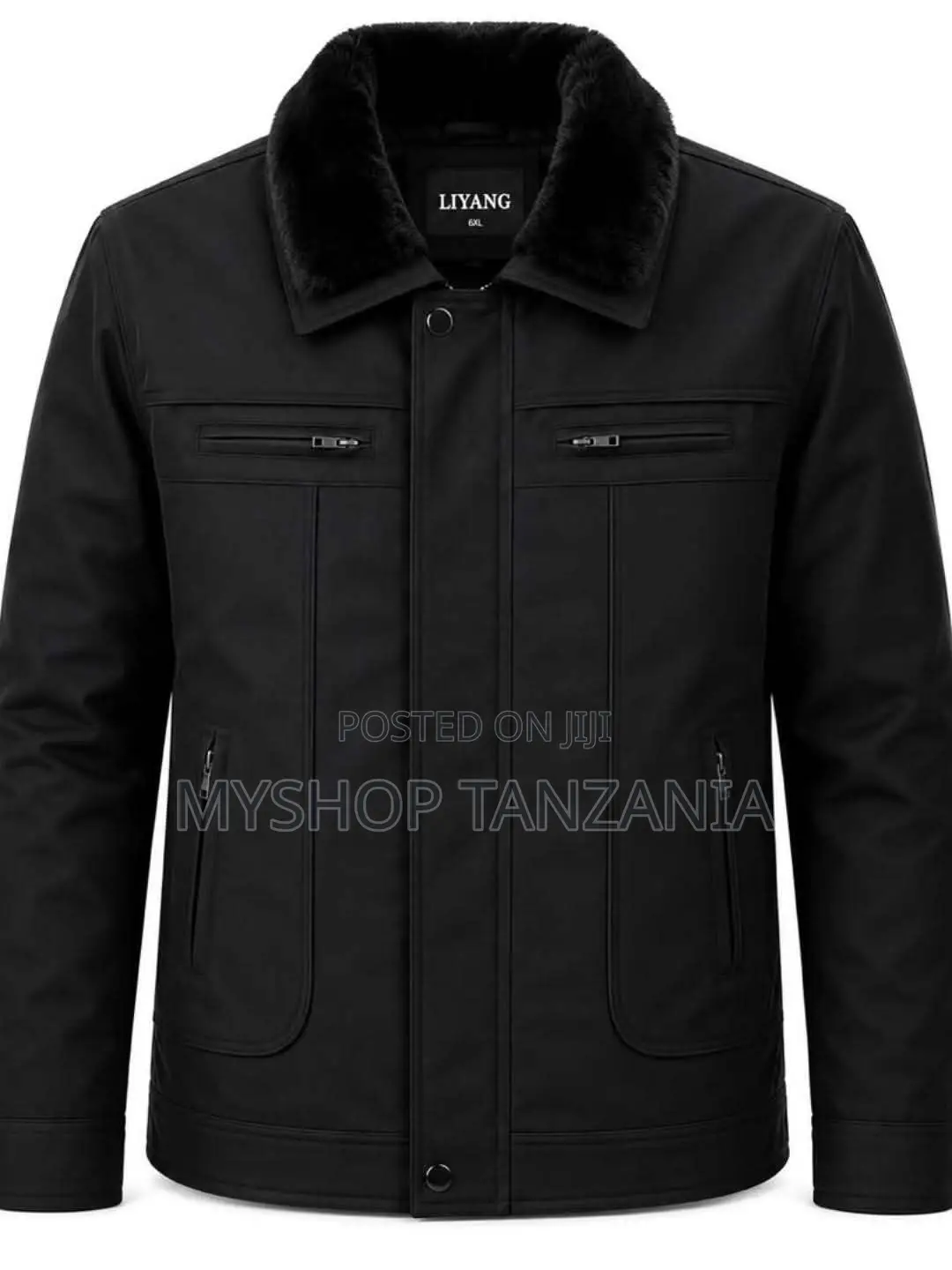 Jacket Kwa Wanaume Rangi Nyeusi