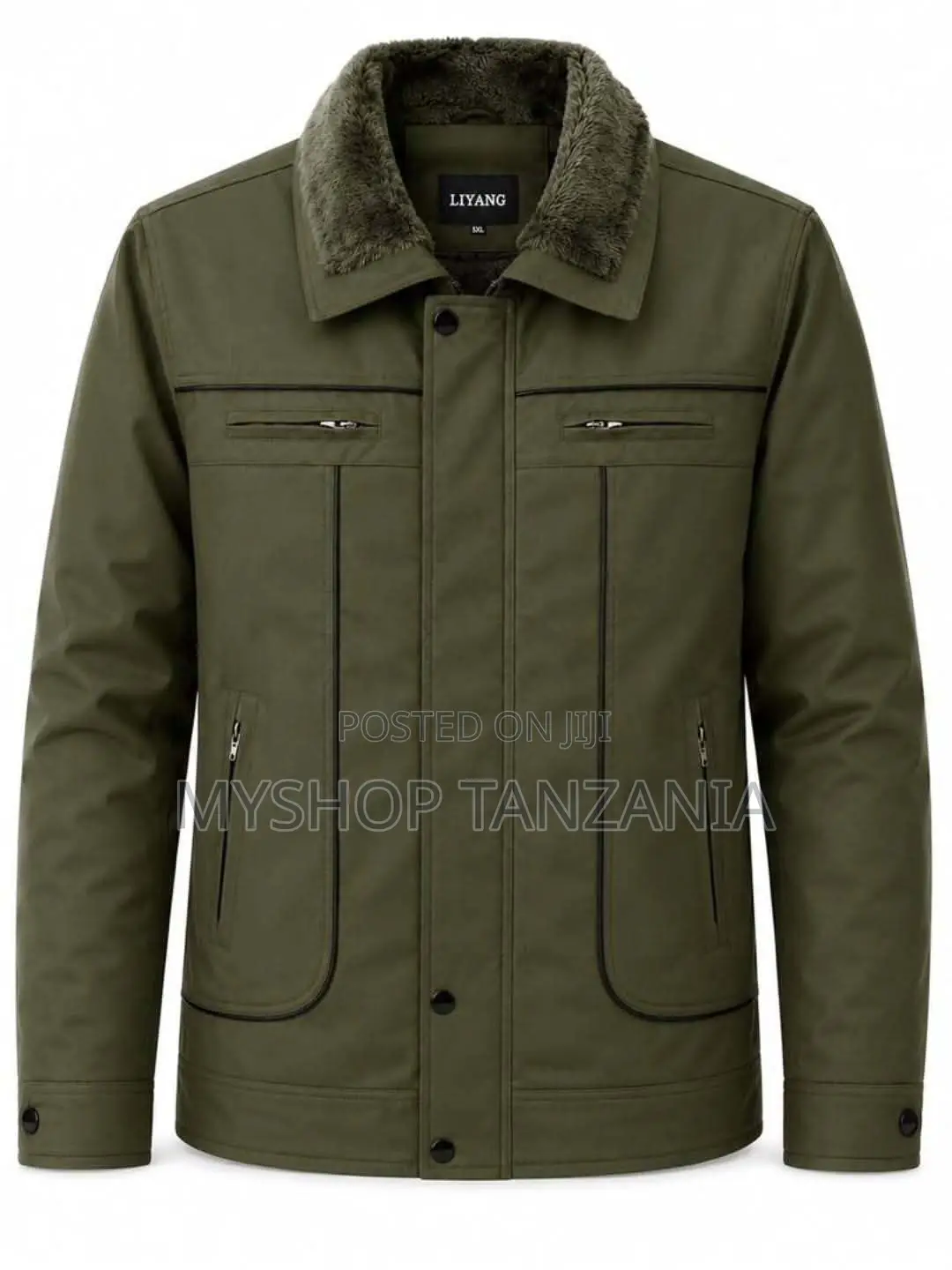 Jacket Kwa Wanaume Rangi Kijani