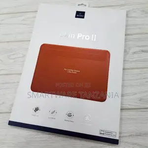 Wiwu Skin Pro II PU Leather Sleeve for MacBook Pro 13.3 Inches, Orange