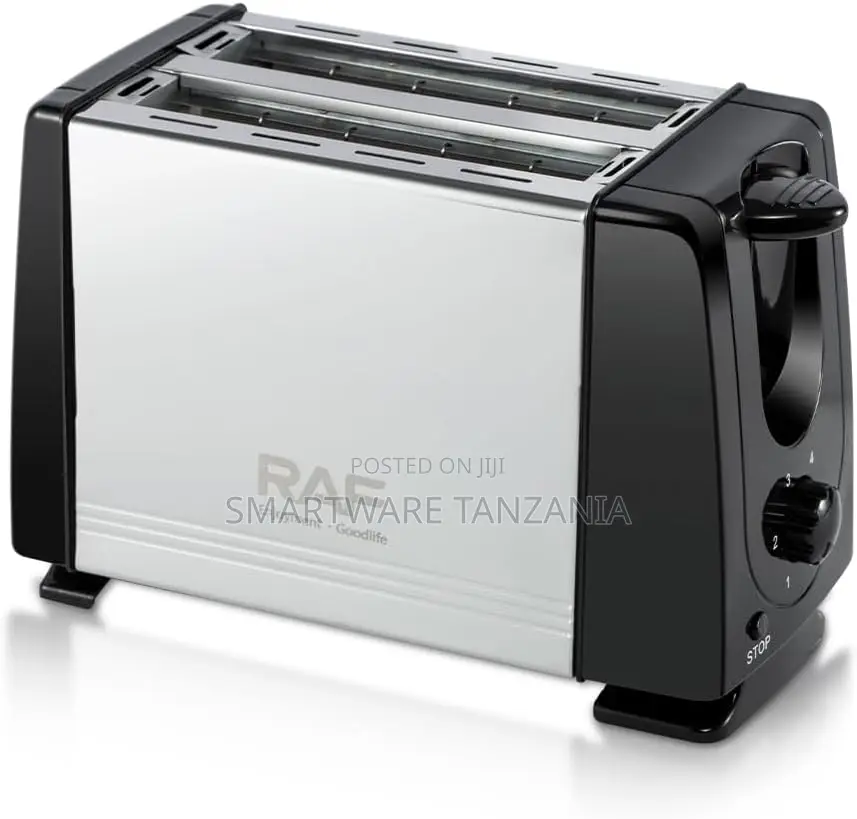 RAF 2 Slice Toaster 650W Power, Automatic Double-Sided Baking Function