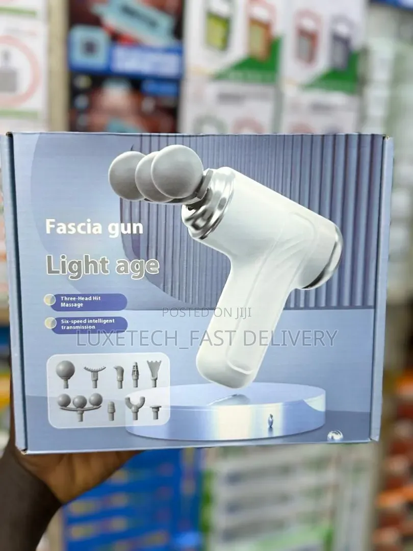 Light Age 9 in 1 Fascia Gun – 3 Head Deep Tissue Massage Gun